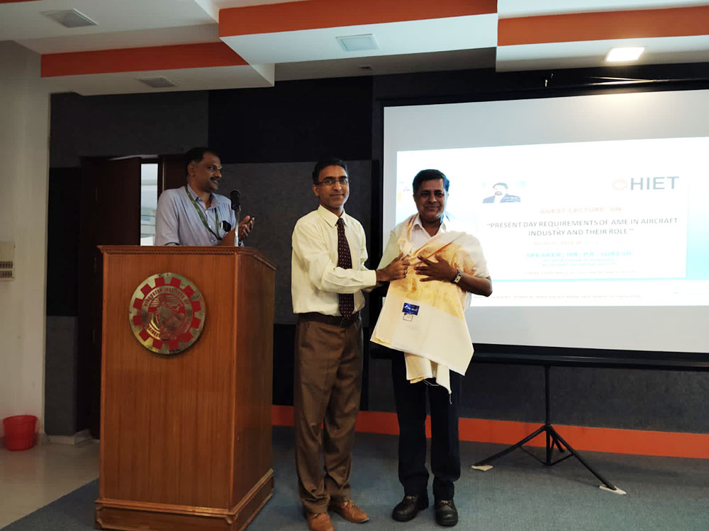 Guest Lecture on “PRESENT DAY REQUIREMENTS OF AME IN AIRCRAFT INDUSTRY AND THEIR ROLE”